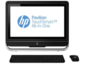 HP Pavilion TouchSmart 23-F278d AIO, Intel Core i3-3240, 3.40 GHz, Ram 4GB, HDD 1TB, DVDRW, Win 8